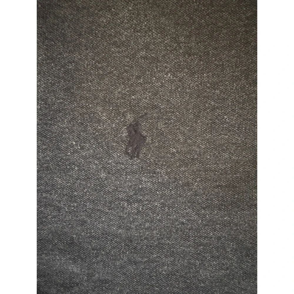 Polo Ralph Lauren Mens XL Custom Fit Short Sleeve Polo‎ Shirt Charcoal Gray Pony